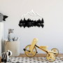 Wallity Nature And Mountain - 12 Escultura de pared de metal Blanco y Negro